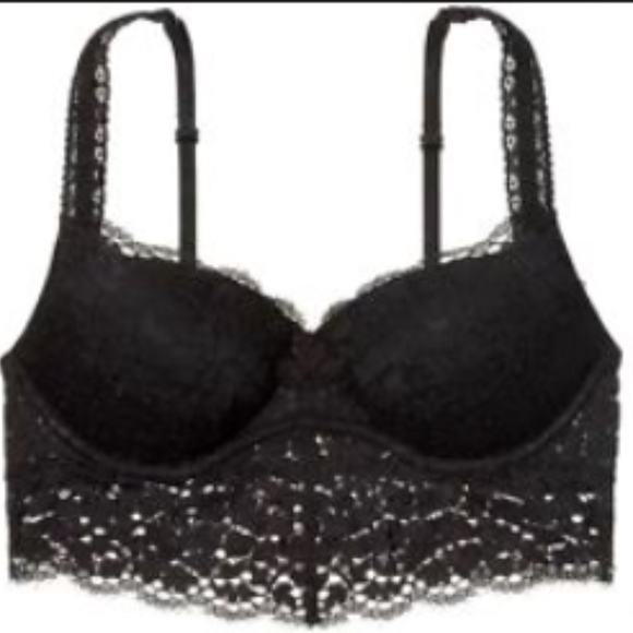 PINK Victoria's Secret Other - SALE VS PINK EYELASH PADDED PUSH UP BRA NWT